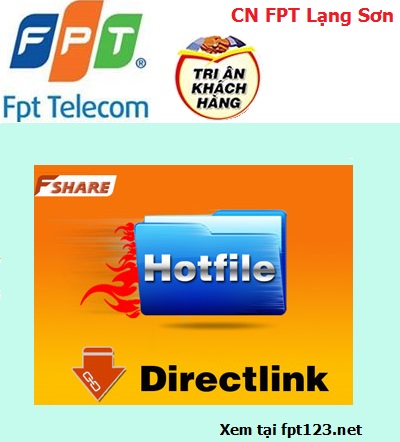 Lắp đặt Internet FPT Lạng Sơn trong tháng 10 nhận tài khoản Fshare