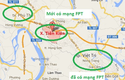 FPT Phú Thọ mở rộng phạm vi lắp đặt Internet tại xã Tiên Kiên