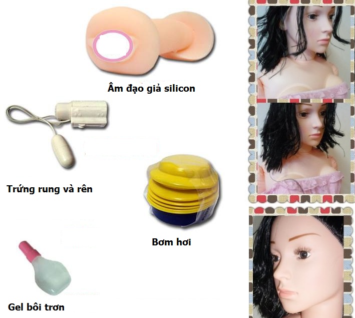 Các sản phẩm đi tặng kèm trong bộ sản phẩm búp bê tình dục bơm hơi cao cấp Các sản phẩm đi tặng kèm trong bộ sản phẩm búp bê tình dục bơm hơi cao cấp