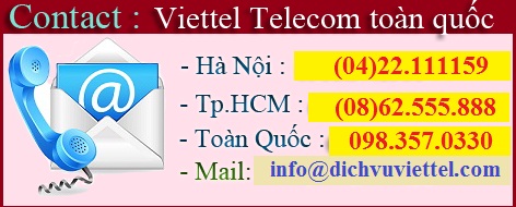 Liên hệ lắp đặt mạng Internet Viettel