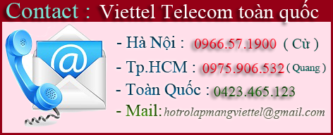 Liên hệ lắp mạng viettel Liên hệ lắp mạng viettel