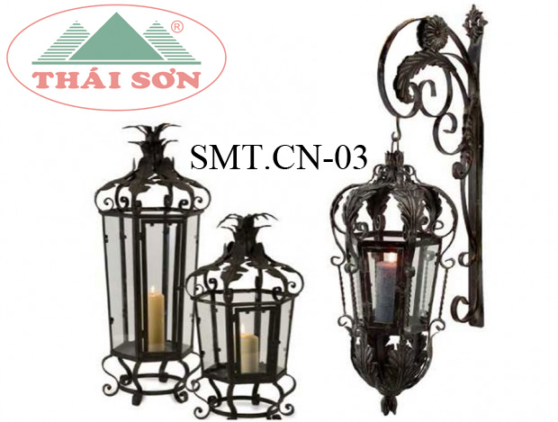 Chân nến sắt mỹ thuật