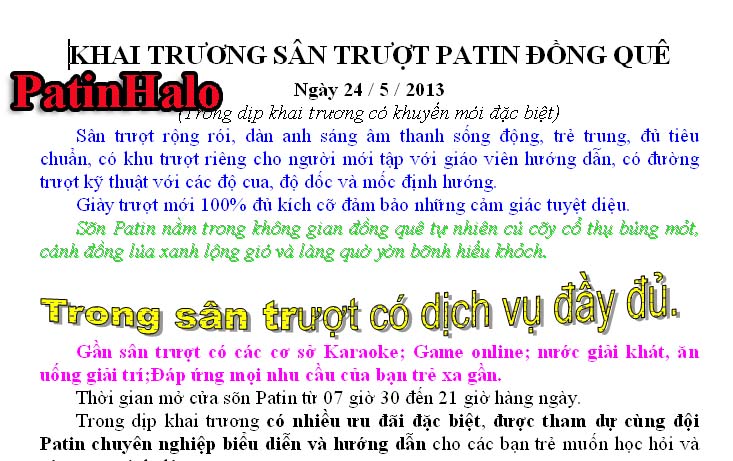 khai truong san truot patin khai truong san truot patin