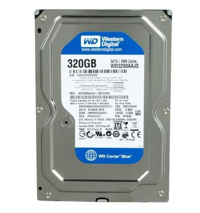 HDD Western Digital 3.5  320GB/7200 Caviar Blue 16MB - Hàng Đẹp Leng Keng