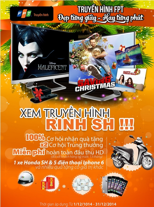 Đăng ký Truyền hình FPT Biên Hòa rinh ngay SH Truyền hình FPT Biên Hòa khuyến mãi