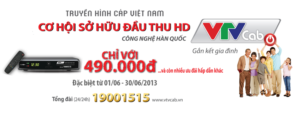 Sở hữu đầu thu HD chỉ với 490.000 của VTVCap Sở hữu đầu thu HD chỉ với 490.000 của VTVCap