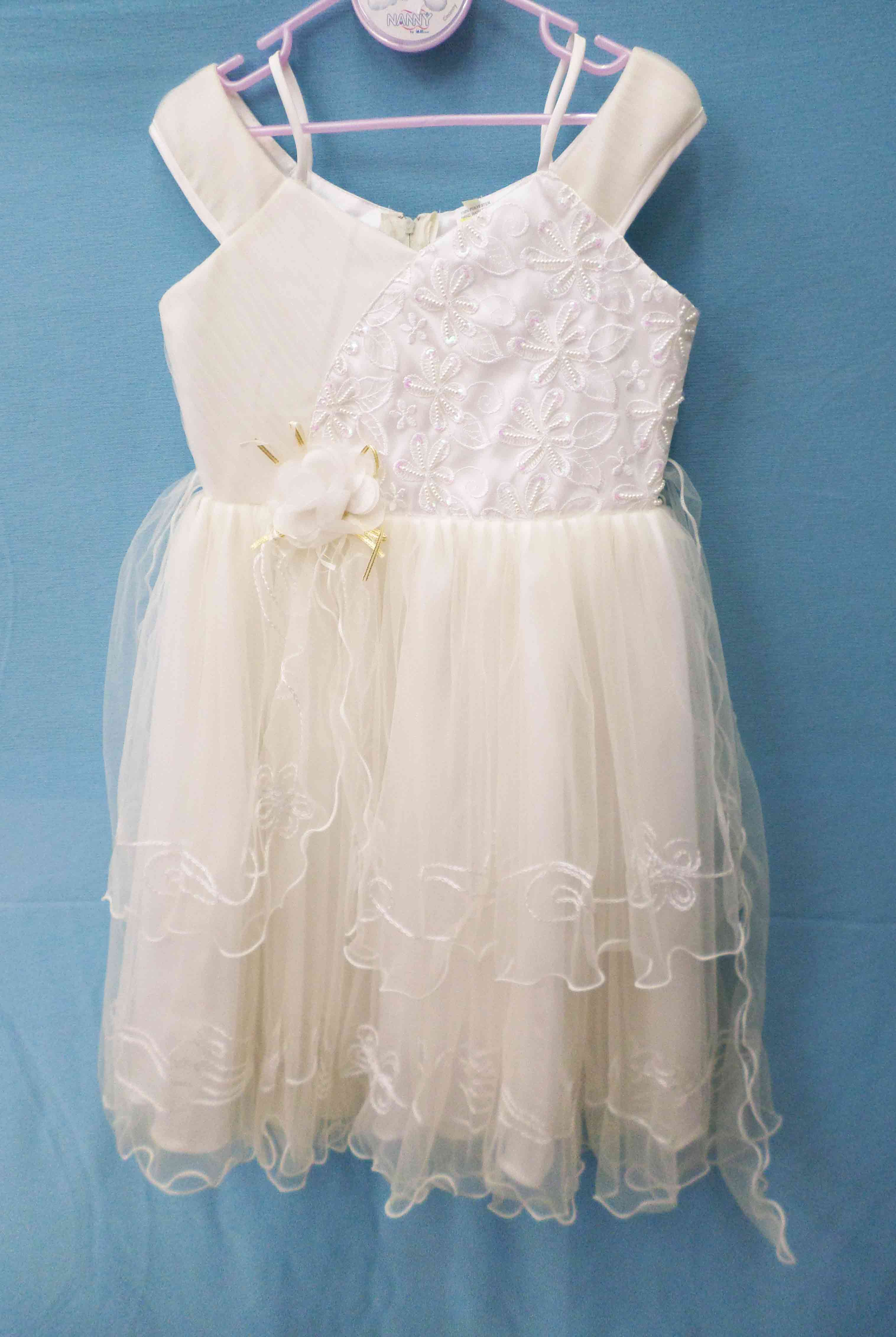 Đầm ren trắng công chúa size 6