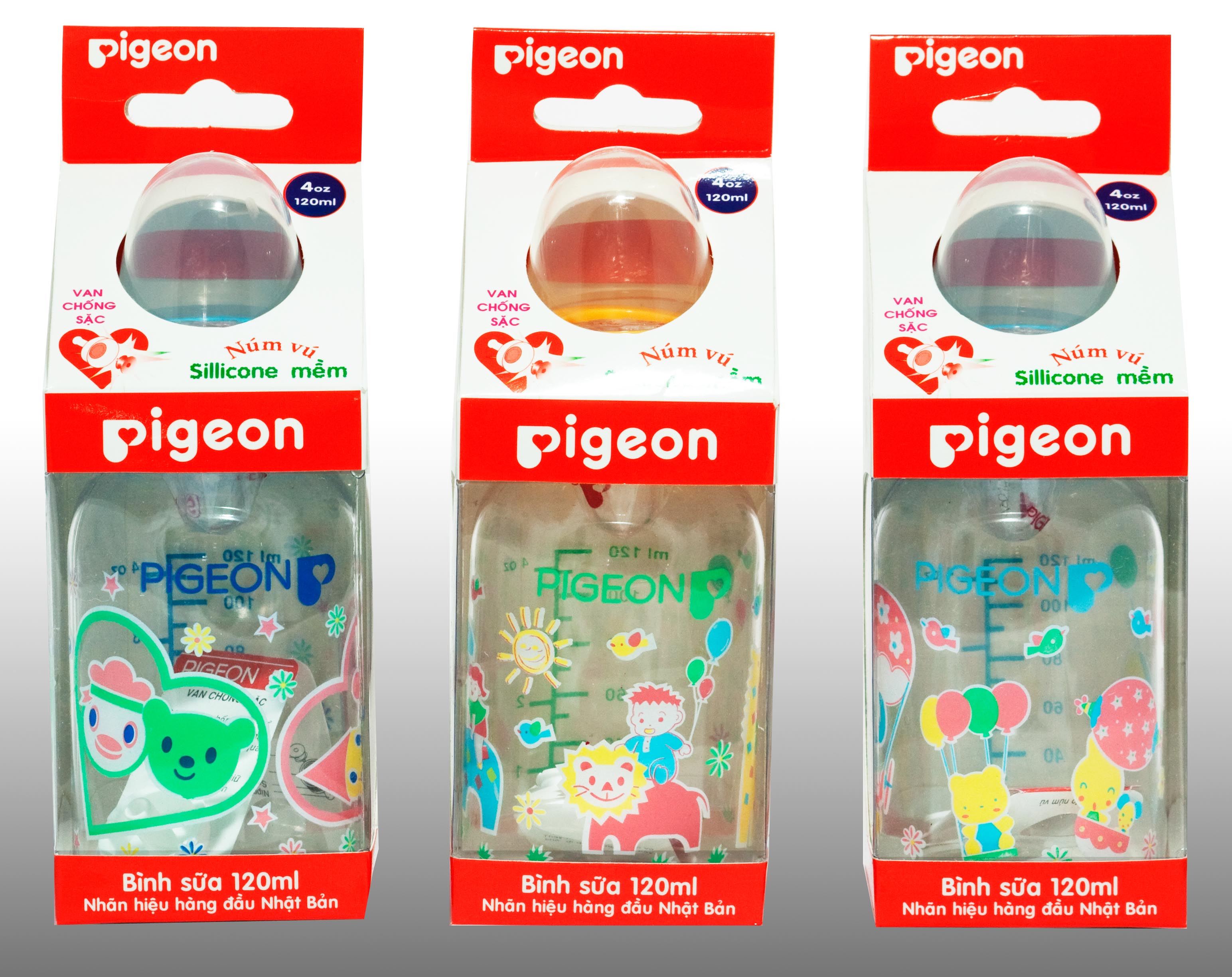 Bình sữa Pigeon 120ml Binh sua Pigeon 120ml