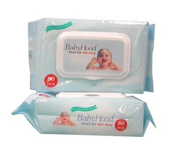 Giấy ướt baby hood giay uot baby hood