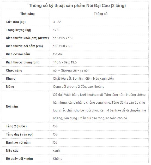 Nôi điện tự động đại cao 2 tầng 7 Noi dai cao 2 tang Long Hung