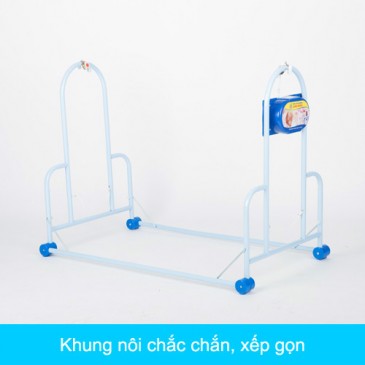 Nôi điện tự động, nôi giường đại 2 tầng Long Hưng 2 Noi giuong dai 2 tang Long Hung