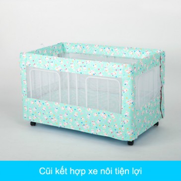 Nôi điện tự động, nôi giường đại 2 tầng Long Hưng 3 Noi giuong dai 2 tang Long Hung