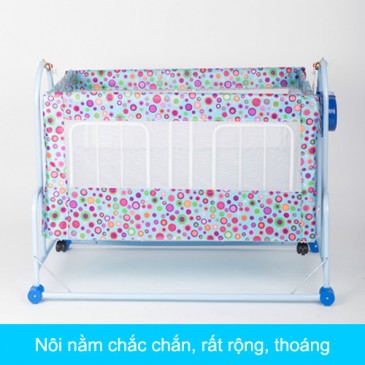 Nôi điện tự động, nôi giường đại 2 tầng Long Hưng 5 Noi giuong dai 2 tang Long Hung