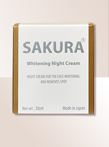 Kem Dưỡng Trắng Da, Trị Nám, Sakura Whitening Night Cream, day cream