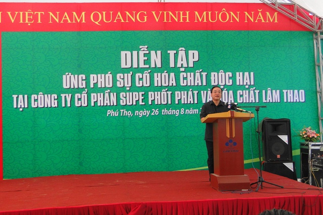 Diễn tập ứng phó sự cố cháy nổ hóa chất Diễn tập ứng phó sự cố cháy nổ hóa chất