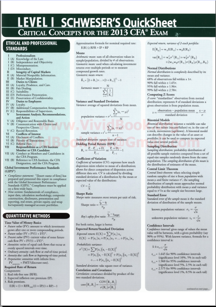 Cfa Level 2 Quicksheet 39.pdfl