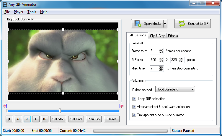 Phần mềm tạo ảnh động - Any GIF Animator Phần mềm tạo ảnh động - Any GIF Animator