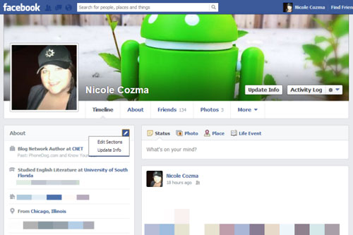Hướng dẫn tạo giao diện timeline facebook theo cá nhân Hướng dẫn tạo giao diện timeline facebook theo cá nhân