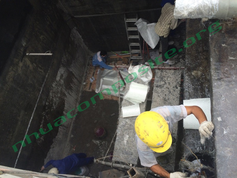Bọc phủ bể chứa nước thải