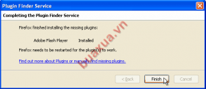 Thông báo cài đặt Flash đà hoàn thành Payer Thông báo cài đặt Flash đã hoàn thành Player