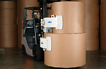 xe nang hang paper roll clamp forklift truck toyota Toyota Paper roll clamp