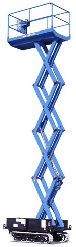 xe nâng người dạng kéo chạy điện Aichi RX07 Xe nâng Người dạng kéo khi vươn ra