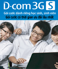 Khuyến mại tháng 3 cho dịch vụ D-com 3G