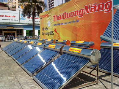 10.669 bình Thái Dương Năng được tiêu thụ