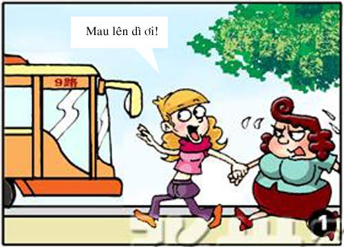 Truyện tranh về văn hóa xe bus Truyện tranh về văn hóa xe bus