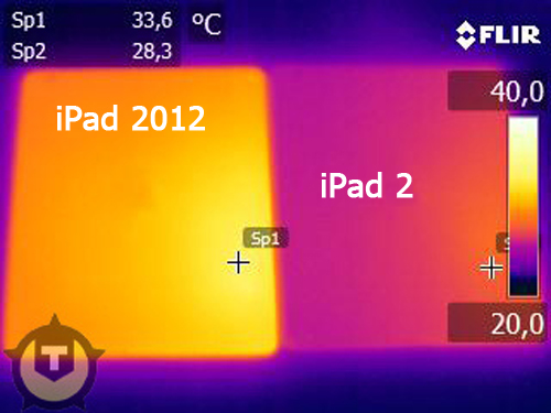 iPad mới nóng hơn iPad 2 tới 5 độ C iPad mới nóng hơn iPad 2 tới 5 độ C