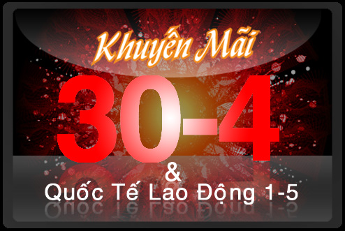 Phần mềm giảm giá chào mừng giải phóng miền nam 30/4 và Quốc tế lao động