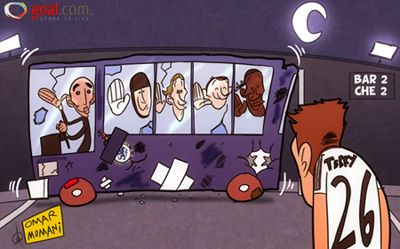 Biếm họa: Không thủ quân, “xe bus” Chelsea vẫn đứng vững Biếm họa: Không thủ quân, “xe bus” Chelsea vẫn đứng vững