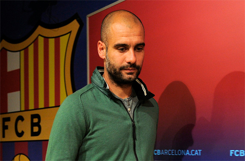 Pep Guardiola chia tay Barca Pep Guardiola chia tay Barca