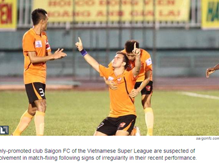 Nghi án bán độ ở V-League lên báo chí nước ngoài