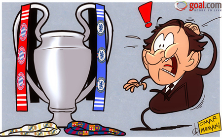 Biếm họa: Chủ tịch UEFA “hoảng hốt” khi Real-Barca bị loại Biếm họa: Chủ tịch UEFA “hoảng hốt” khi Real-Barca bị loại