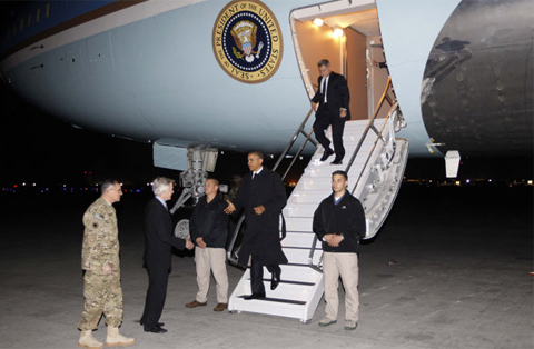 Chuyến bay đêm tuyệt mật của Obama Chuyến bay đêm tuyệt mật của Obama