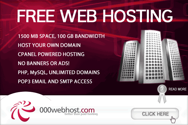 free webhosting - 000webhost.com