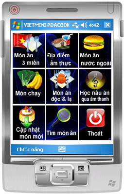 SỔ TAY NẤU ĂN TRÊN PDA VIETMINIPDACOOK SỔ TAY NẤU ĂN TRÊN PDA VIETMINIPDACOOK