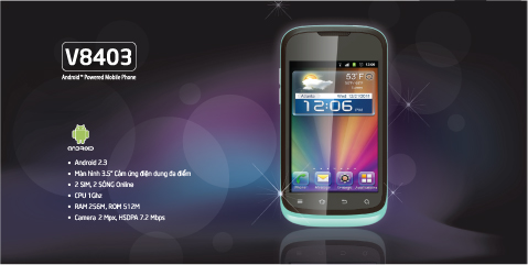 Cơ hội sở hữu smartphone V8403 chỉ với 1,5 triệu đồng