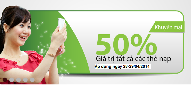 Khuyến mại thẻ nạp Viettel ngày 11-12/4/2014 Khuyến mại thẻ nạp Viettel ngày 11-12/4/2014