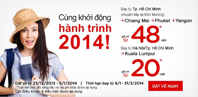 Giá vé Air Asia khuyến mại từ Việt Nam Giá vé Air Asia khuyến mại từ Việt Nam