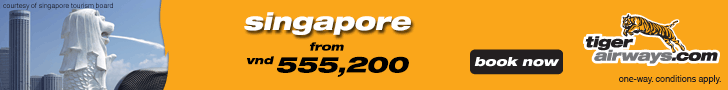 Đại lý chính thức Tiger Airways Vé máy bay Tiger Airways, Hà Nội đi Singapore