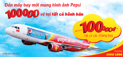 100,000 vé 100,000 VNĐ chào mừng biểu tượng Pepsi 100,000 vé 100,000 VNĐ chào mừng biểu tượng Pepsi