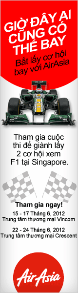 Đại lý chính thức Air Asia tại Việt Nam, liên hệ 04.37478953