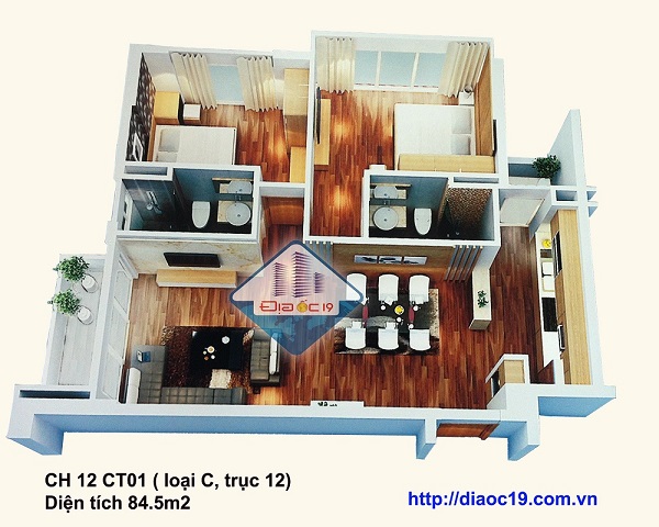 thiết kế căn hộ viện 103 văn quán thiết kế căn hộ 01 chung cư viện 103