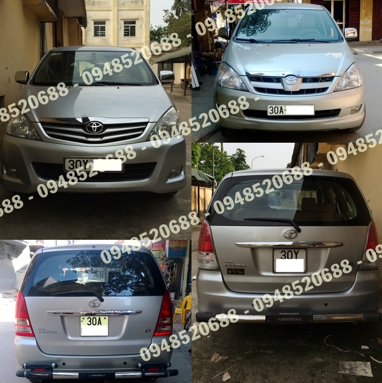 Hà nội - Cho thuê xe Innova màu bạc màu đen có lái (Ảnh xe) - 1